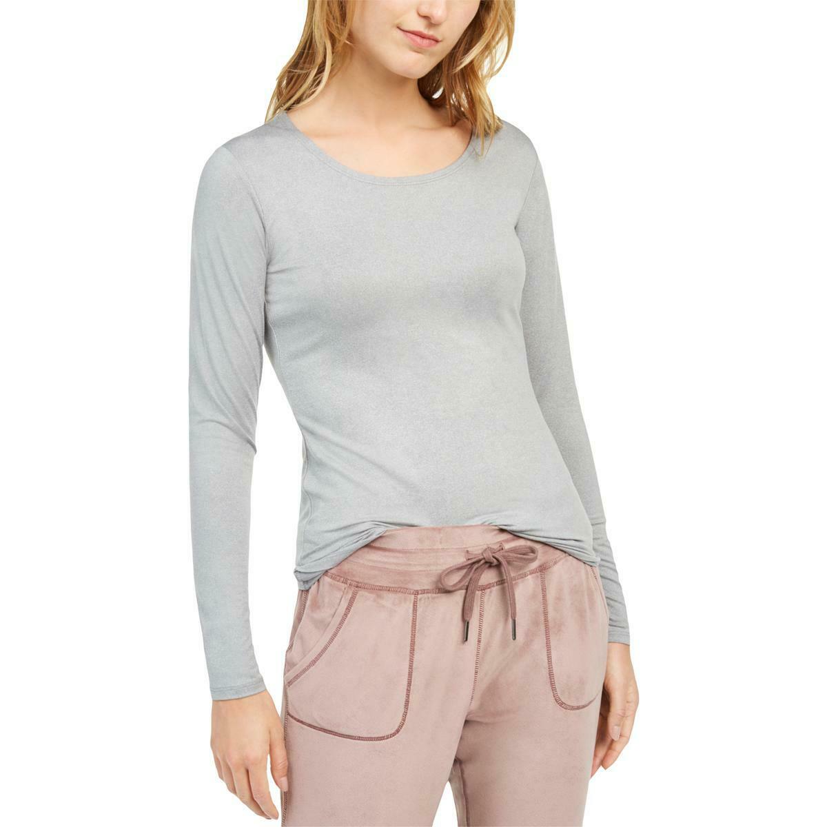 Roupa íntima térmica feminina 32 Degrees, top cinza, tamanho 2, extra grande