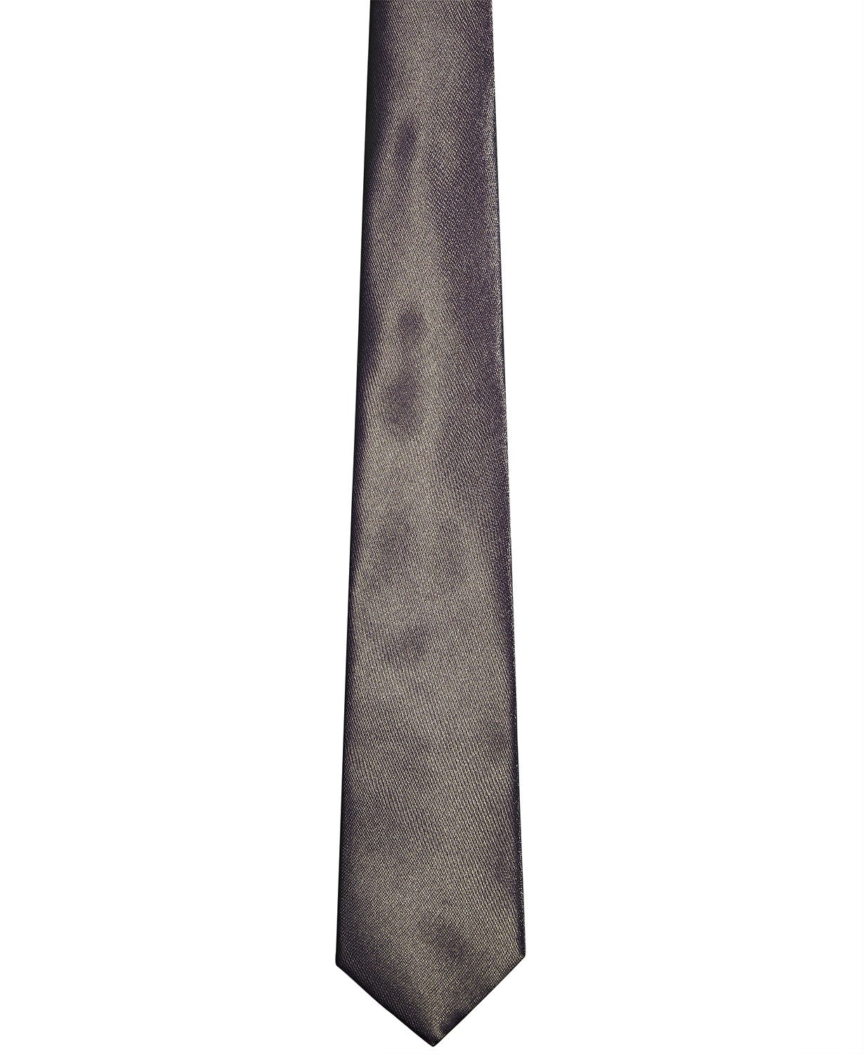 Gravata tubular texturizada slim taupe da Tallia Men, tamanho único