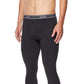 Leggings de camada de base masculina 32 Degrees, pretas, tamanho extra grande