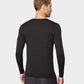 Camisa de gola redonda com camada de base masculina 32 Degrees, preta, tamanho grande