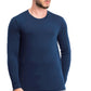 Camisa de gola redonda com camada de base masculina 32 Degrees Deep Pacific tamanho grande