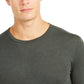 Camisa de base masculina 32 Degrees, verde, tamanho médio