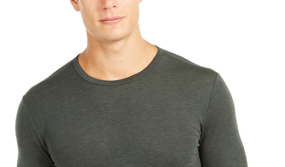 Camisa de base masculina 32 Degrees, verde, tamanho médio