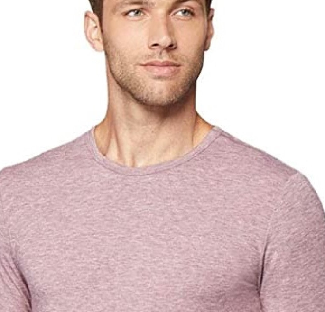 Camisa de gola redonda com camada de base masculina 32 Degrees, cor vinho, tamanho extra grande