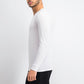 Camisa de gola redonda masculina 32 Degrees, branca, tamanho médio