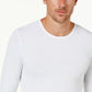 Camisa de gola redonda com camada de base masculina 32 Degrees, branca, tamanho pequeno