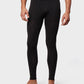 32 Dregrees Leggings de camada de base masculinas, pretas, tamanho grande