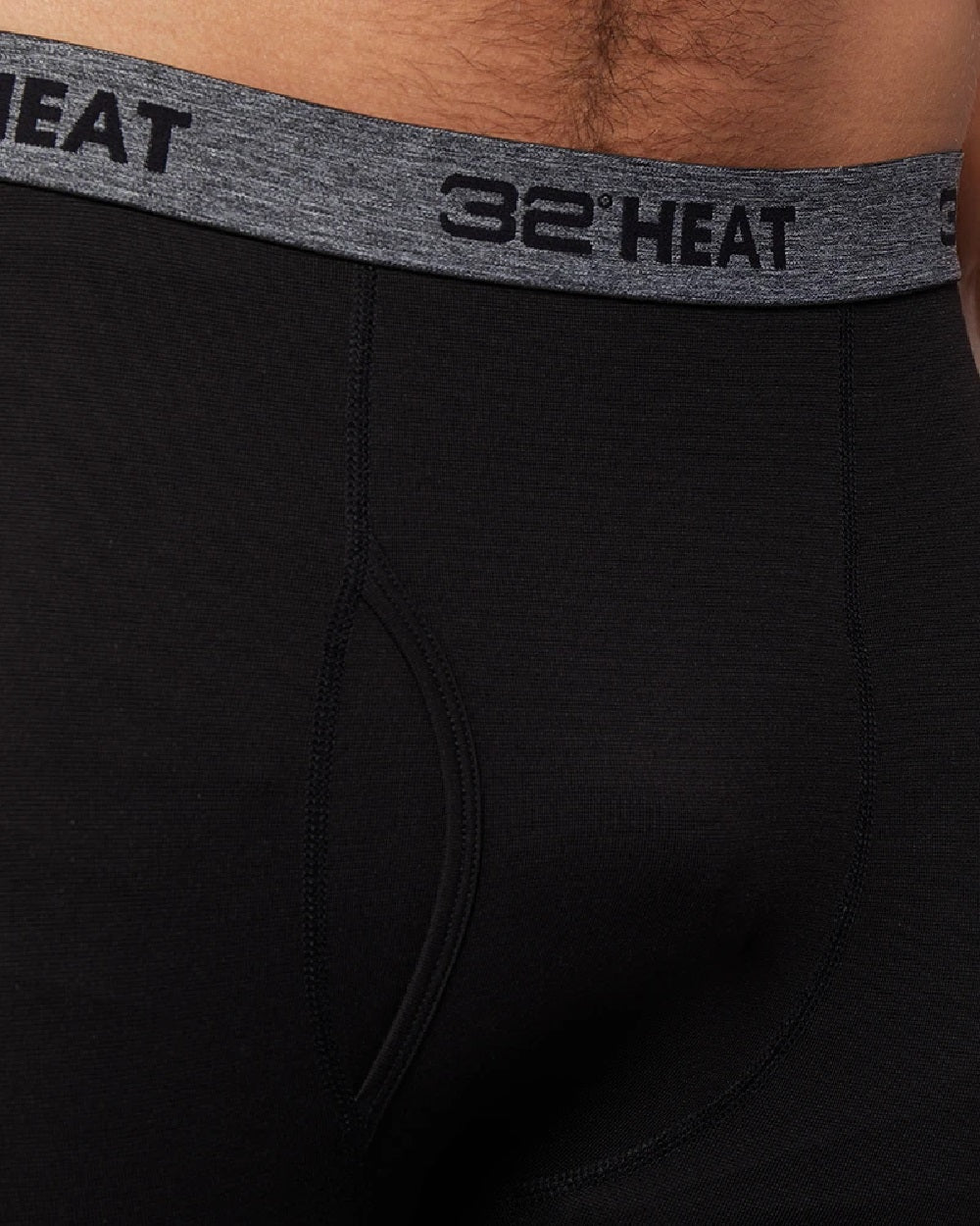 32 Dregrees Leggings de Camada de Base Masculina Preta Tamanho Médio