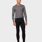 Leggings de camada de base masculina 32 Dregrees, pretas, tamanho pequeno