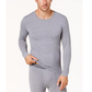 Camisa de base masculina 32 Degrees com decote em V, cinza, tamanho médio