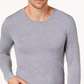 Camisa de base masculina 32 Degrees com decote em V, cinza, tamanho médio