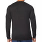 Camiseta de dormir masculina de manga comprida Ultra Lux 32 Degrees, preta, tamanho médio