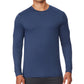 Camiseta masculina de manga comprida Ultra Lux 32 Degrees, azul-marinho, tamanho 2, extra grande