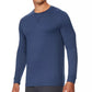Camiseta masculina de manga comprida Ultra Lux 32 Degrees, azul-marinho, tamanho 2, extra grande