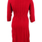 Vestido suéter texturizado plus size feminino conectado vermelho tamanho 2X