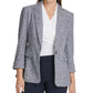 Blazer DKNY Feminino Marled com Um Botão Azul Tamanho 16