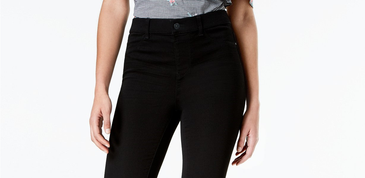 Calça Jegging Vanilla Star Juniors de Cintura Alta Preta Tamanho 3