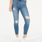 Calça jeans skinny rasgada Vanilla Star Juniors, azul, tamanho 3