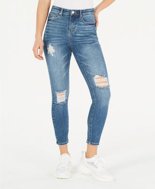 Calça jeans skinny rasgada Vanilla Star Juniors, azul, tamanho 3