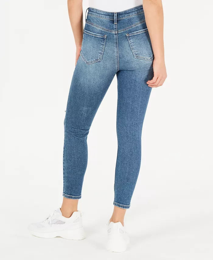 Calça jeans skinny rasgada Vanilla Star Juniors, azul, tamanho 3