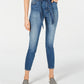 Calça jeans feminina com cinto Vanilla Star, azul, tamanho 9