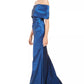 Vestido feminino Vince Camuto ombro a ombro azul escuro tamanho 10