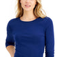 Camiseta Planet Gold Junior Manga Longa Azul Marinho Tamanho X-G