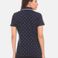 Polo Tommy Hilfiger Plus com estampa de bolinhas, tamanho 3X, feminino, preto
