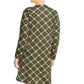 Vestido feminino xadrez plus size Michael Kors manga comprida verde tamanho 2X