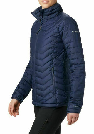 Jaqueta Columbia Powder Lite Feminina Azul Marinho Tamanho P