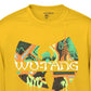Camiseta masculina FEA Wu-Tang Clan Graffiti Graphic, amarela, tamanho pequeno