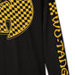 Camiseta masculina de manga comprida Wu Tang Clan, preta, tamanho pequeno