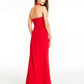 Vestido de festa infantil sem palavras com decote halter, vermelho, tamanho 1
