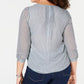 Tommy Hilfiger Plus Size Feminino Estampado de Bolinhas Pintucked Top Verde Brilhante Tamanho 2X