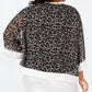 Tommy Hilfiger Top de chiffon estampado plus size feminino, cor carvão, tamanho 1X