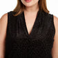 Blusa Calvin Klein Feminina Estampa Leopardo Preta Tamanho 1X