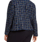 Jaqueta Calvin Klein Plus Size Tweed Azul tamanho 22