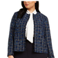 Jaqueta Calvin Klein Plus Size Tweed Azul tamanho 22