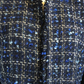 Jaqueta Calvin Klein Plus Size Tweed Azul tamanho 22