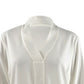 Blusa Calvin Klein Feminina Plus Size Gola V Crm Tamanho X-Grande