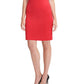Vestido feminino plus size Tommy Hilfiger com mangas esvoaçantes e bainha, vermelho, tamanho 22