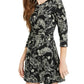 Vestido Paisley TwistFront Be Bop Juniors Preto Tamanho Grande
