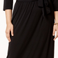 Vestido longo plus size feminino Ny Collection, preto, tamanho 1X