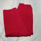 Jeans feminino estilo &amp; co, cintura alta, slim, tamanho 0, vermelho, tamanho médio