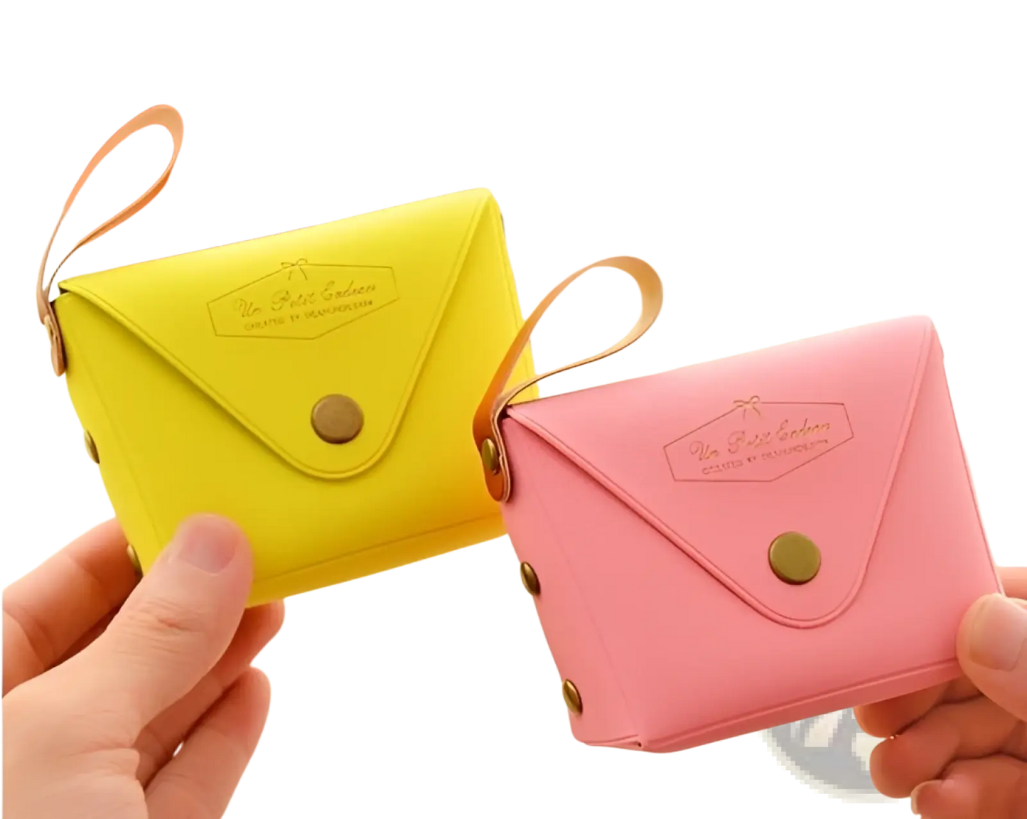 Macaron Pastel Leather and Pvc Coin Purse Set