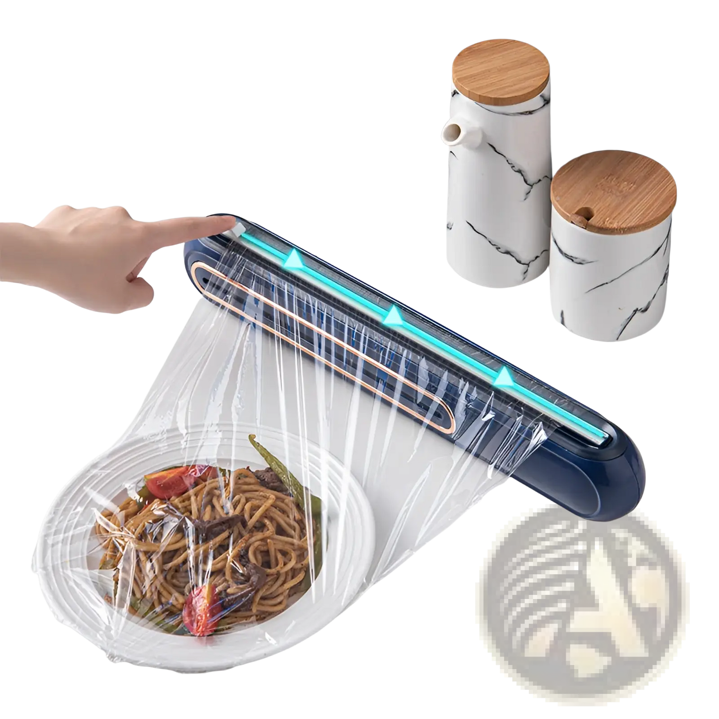 Magnetic Cling Film Cutter and Plastic Wrap Dispenser