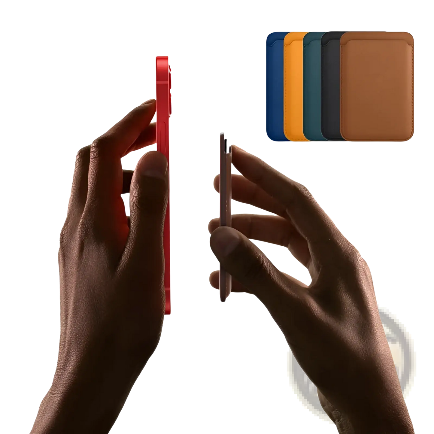 Magnetic Leather Wallet Card Holder for Iphone 14 13 12