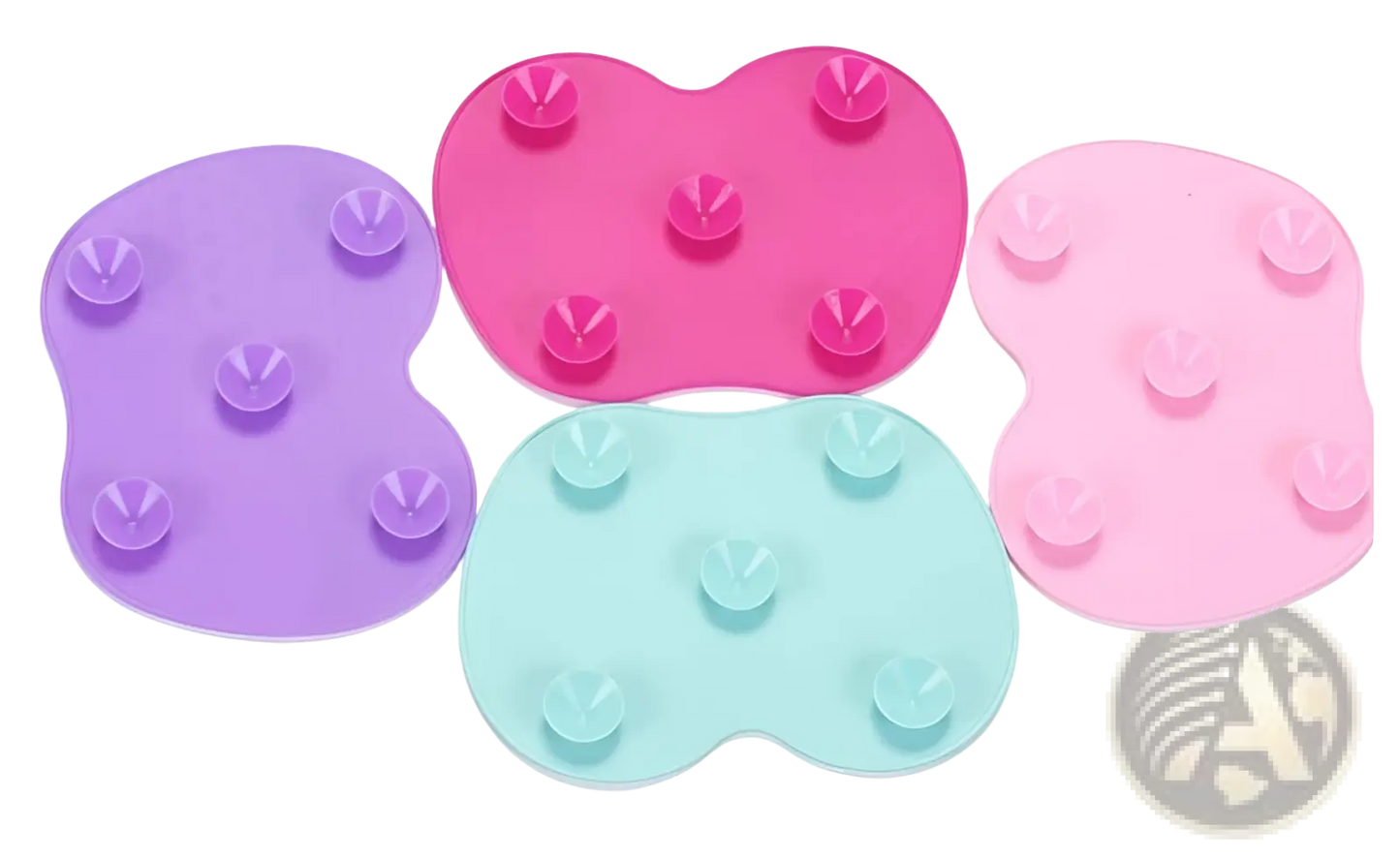 Makeup Brush Cleaning Mat Heart Shaped Silicone Pad