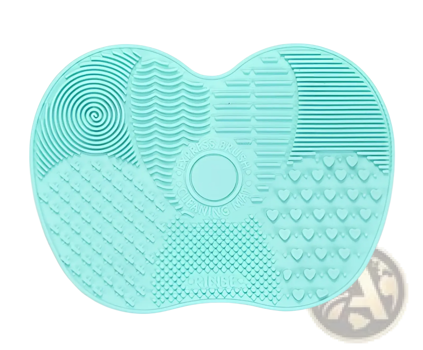 Makeup Brush Cleaning Mat Heart Shaped Silicone Pad