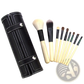 Makeup Brush Set 10 Piece Gold and Black with Case
